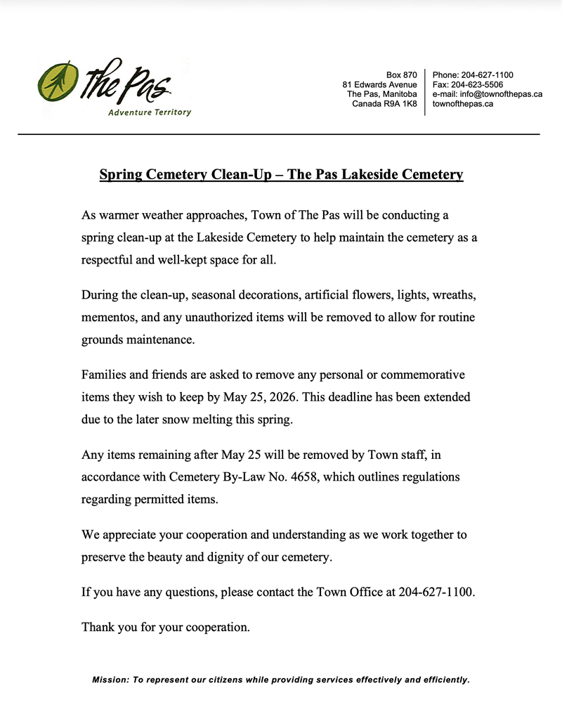 2026 Cemetery Clean-Up