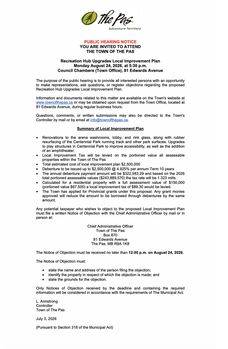 Public Hearing Notice
